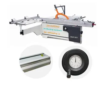Wood Cutting Sliding Table Saw With Scoring Blade Made In 