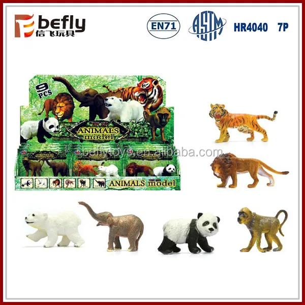 6 Vivid Animals Mixed Plastic Jungle Animal Toys Buy Plastic Jungle