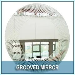 gooved glass and mirror