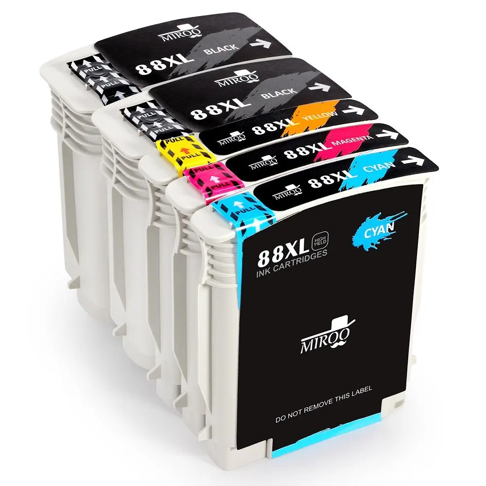 Get Quotations · MIROO Replacement HP 88 88XL Ink Cartridges 5 Pack,Worked  with HP Officejet Pro L7650