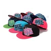 Custom 3d embroidery green underbrim yupoong snapback starter blank hat cap
