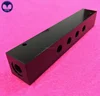 Anodized aluminum water valves manifold blocks