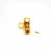 Right Angle Flanges Mount 2 holes Male Plug SMP RF Coaxial Connector