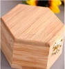 Home decor handicraft unfinished hinged square paulownia wooden jewelry boxes