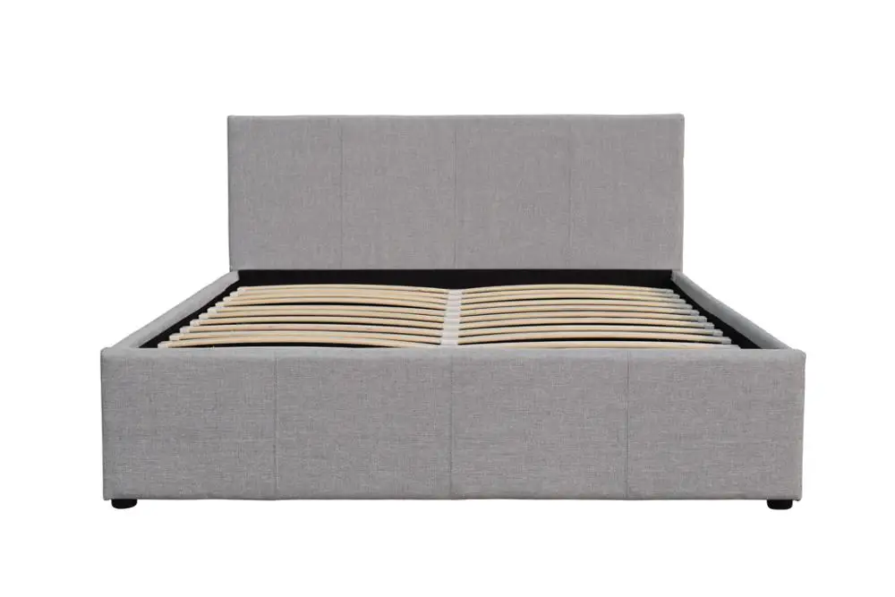 Italia Style Multifunctional Wooden Gas Lift linen Storage Bed