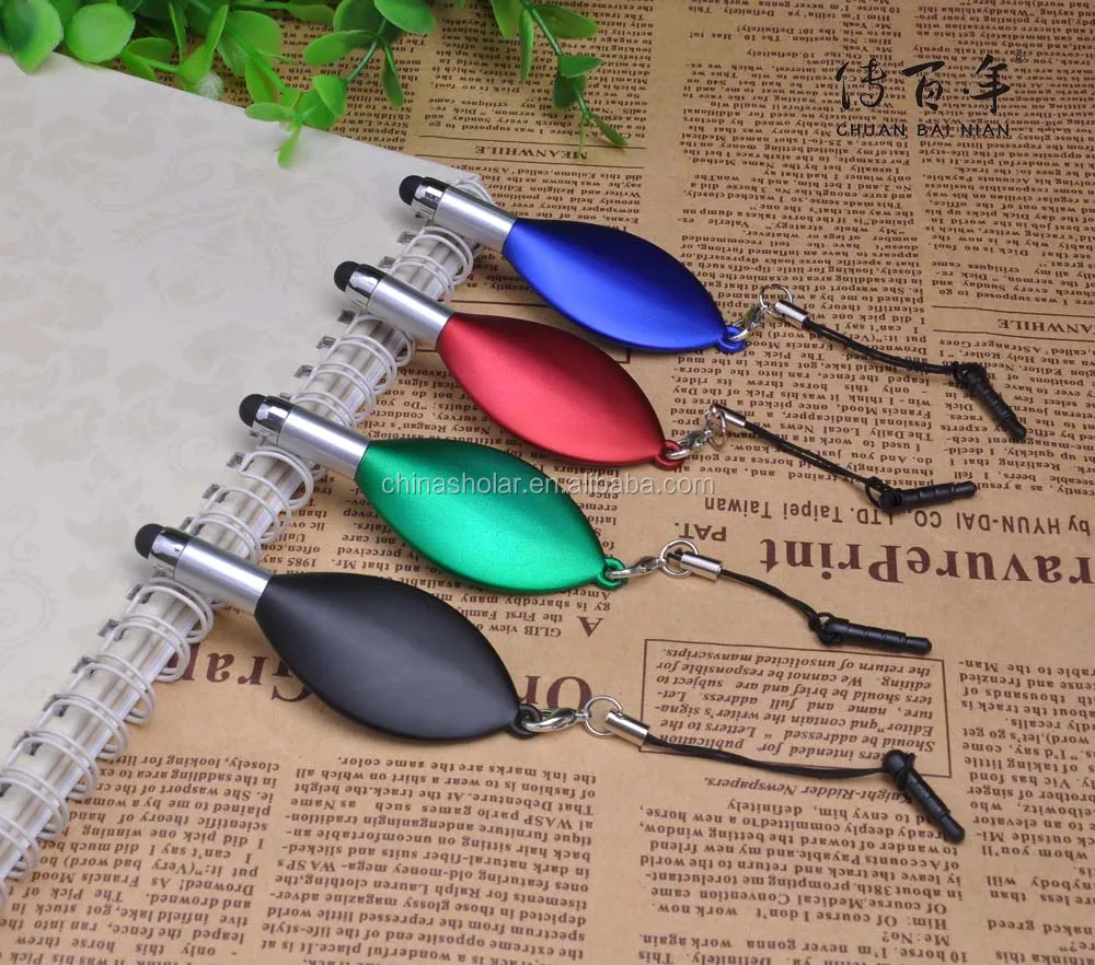 New design leaf shape touch ball pen for promotion