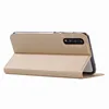 2018 New arrive design holder for iphone leather cover with magnetic close and open function for iphone x for samsuang s9