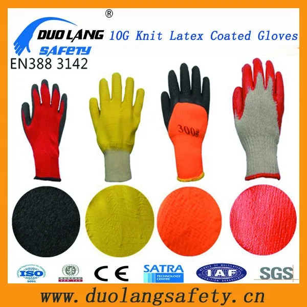 Used For Concrete/brick/lumberhandling Latex Coated Gloves Hot Sale