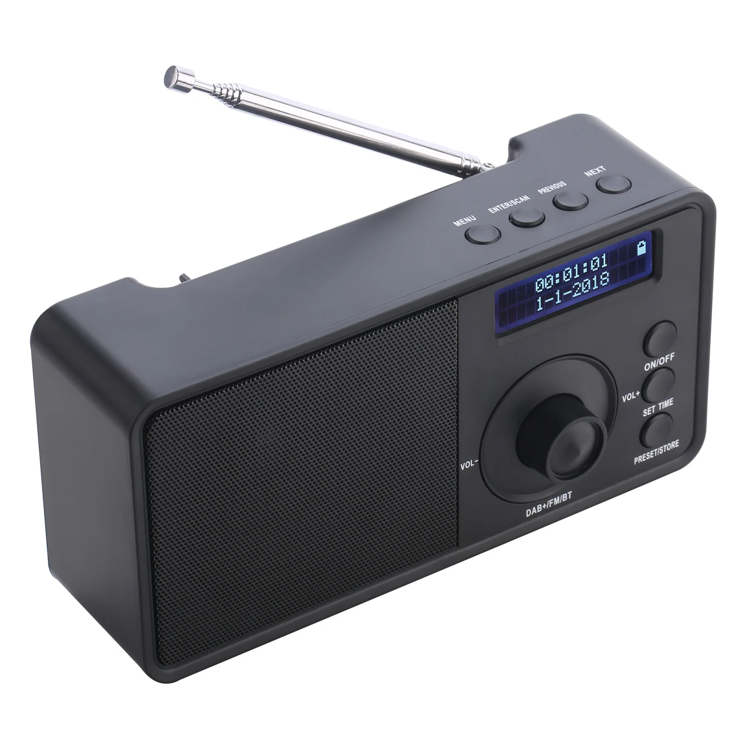 Portable Digital Dab Fm Rds Radio Pocket Digital Dab Stereo Lossless Receiver With Earphone And
