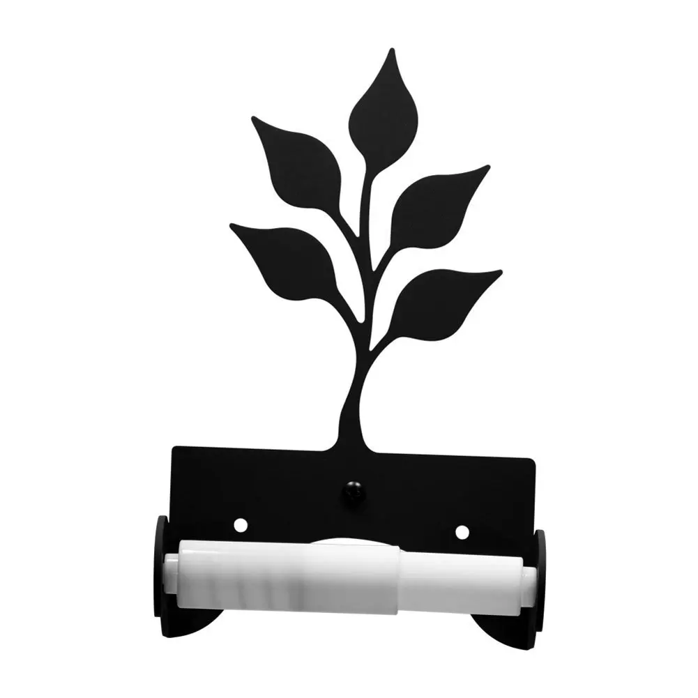 Iron Traditional Style Leaf Toilet Roll Tissue Holder - Heavy Duty Metal Toilet Paper Holder, Toilet Tissue Holder, Toilet Paper Dispenser, Toilet Roll Dispenser