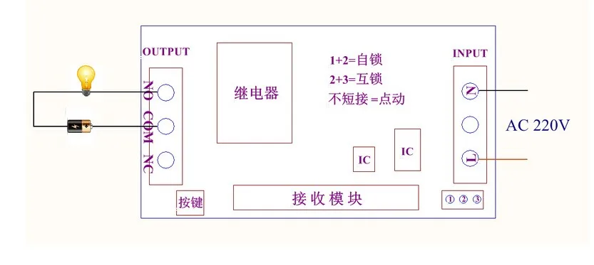 Commutateur De Télécommande Télécommandé De Type Appris 220v