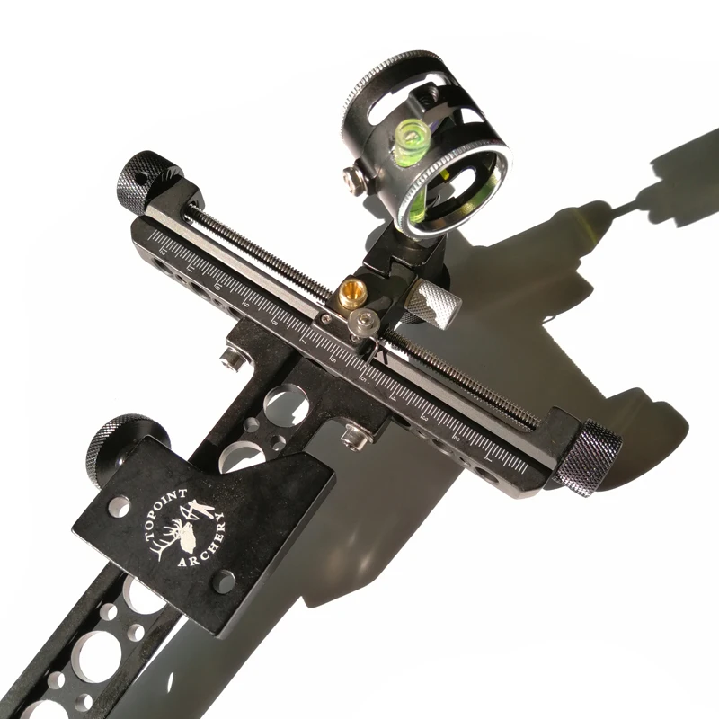 Archery Compound Bow Sight 1 Pin 0.059" Micro Adjust Long Pole Hunting