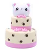 Squishies Slow Rising Jumbo Cute Bear Head Cake Scented for Kids