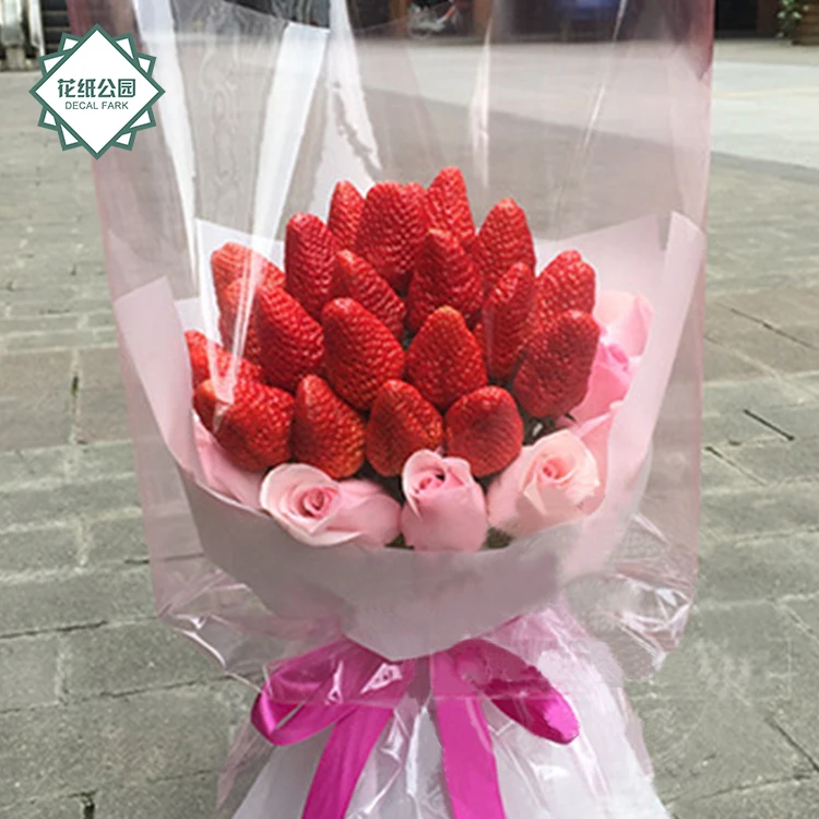 High Quality Transparent Plastic Flower Wrapping Paper For Decoration