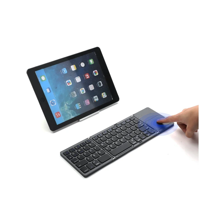 

CE ROHS FCC certified Pocket Size Mini Foldable Keyboard Wireless Touchpad Keyboard Folding Keyboard