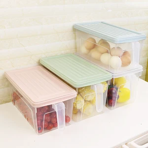 Image of 4.6Liter plastic food storage box with handle for Refrigerator Fridge Cabinet Desk