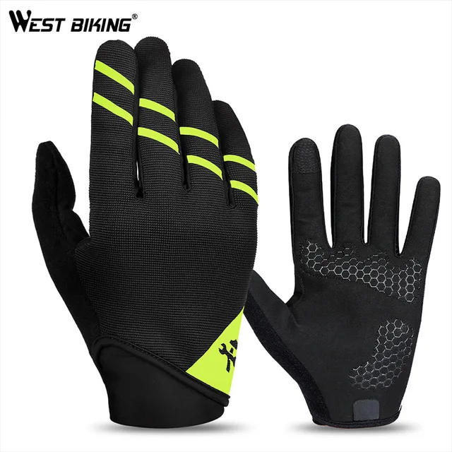 

WEST BIKING Breathable Hand Gloves Safety Fingertip Touch Screen Reflective Anti-slip Full Finger Safety Wholesales Gloves Works