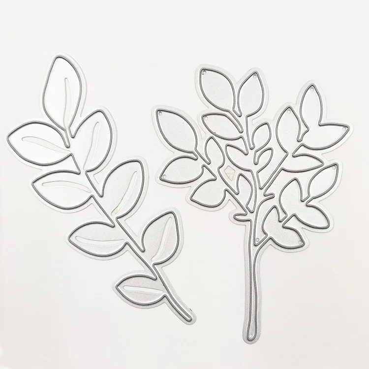 Factory Price Die Cut Leaves Scrapbook For Scrapbooking Card Album Embossing Decor Diy Metal
