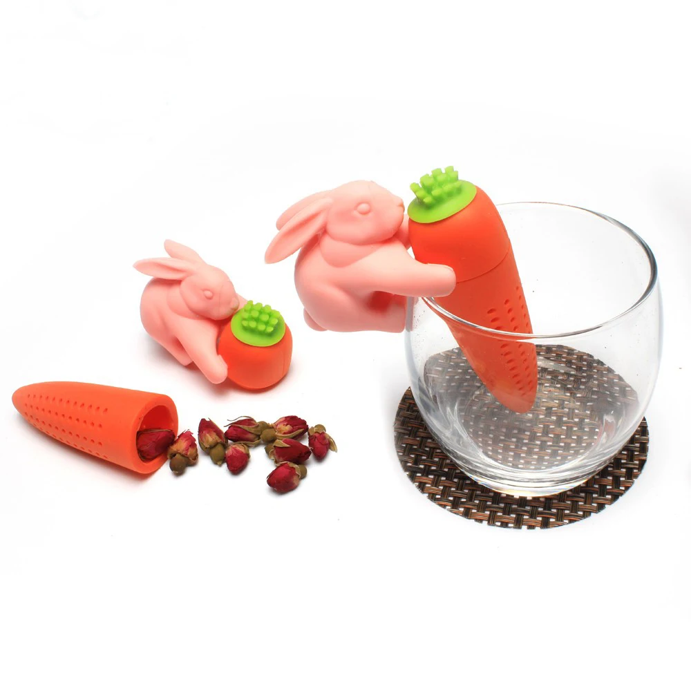 Creative Rabbit Shaped Animal Silicone Tea Infuser