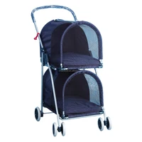 

Blue Double Deck Pet Stroller