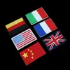 Embroidery Flag Iron On Sew On Patches China England America Italy France Germany Flags Appliques