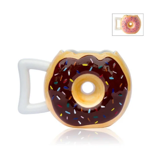 

Donut Shape Novelty Doughnut Coffee Mug, Like pictures