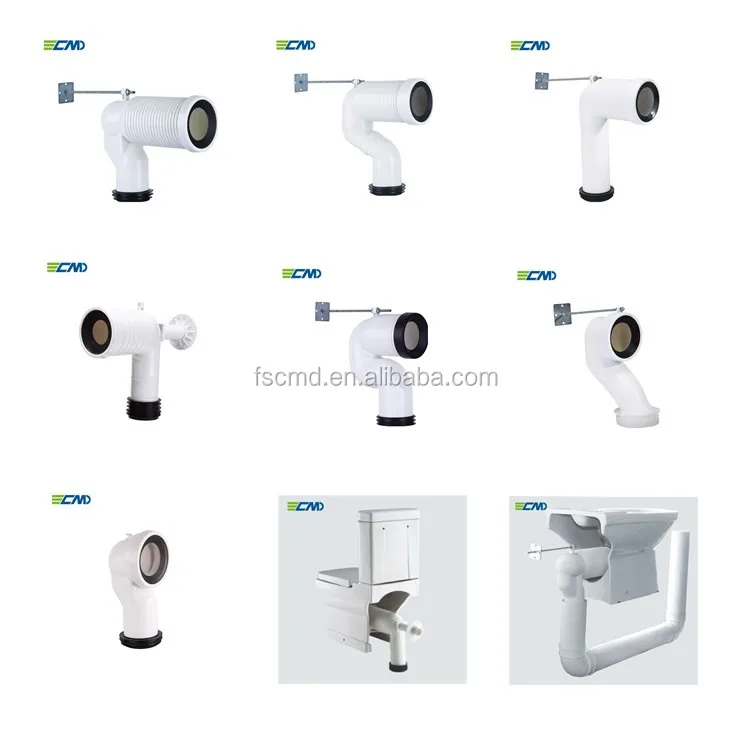 
WC pan connection tube flexible toilet sewer pipe 