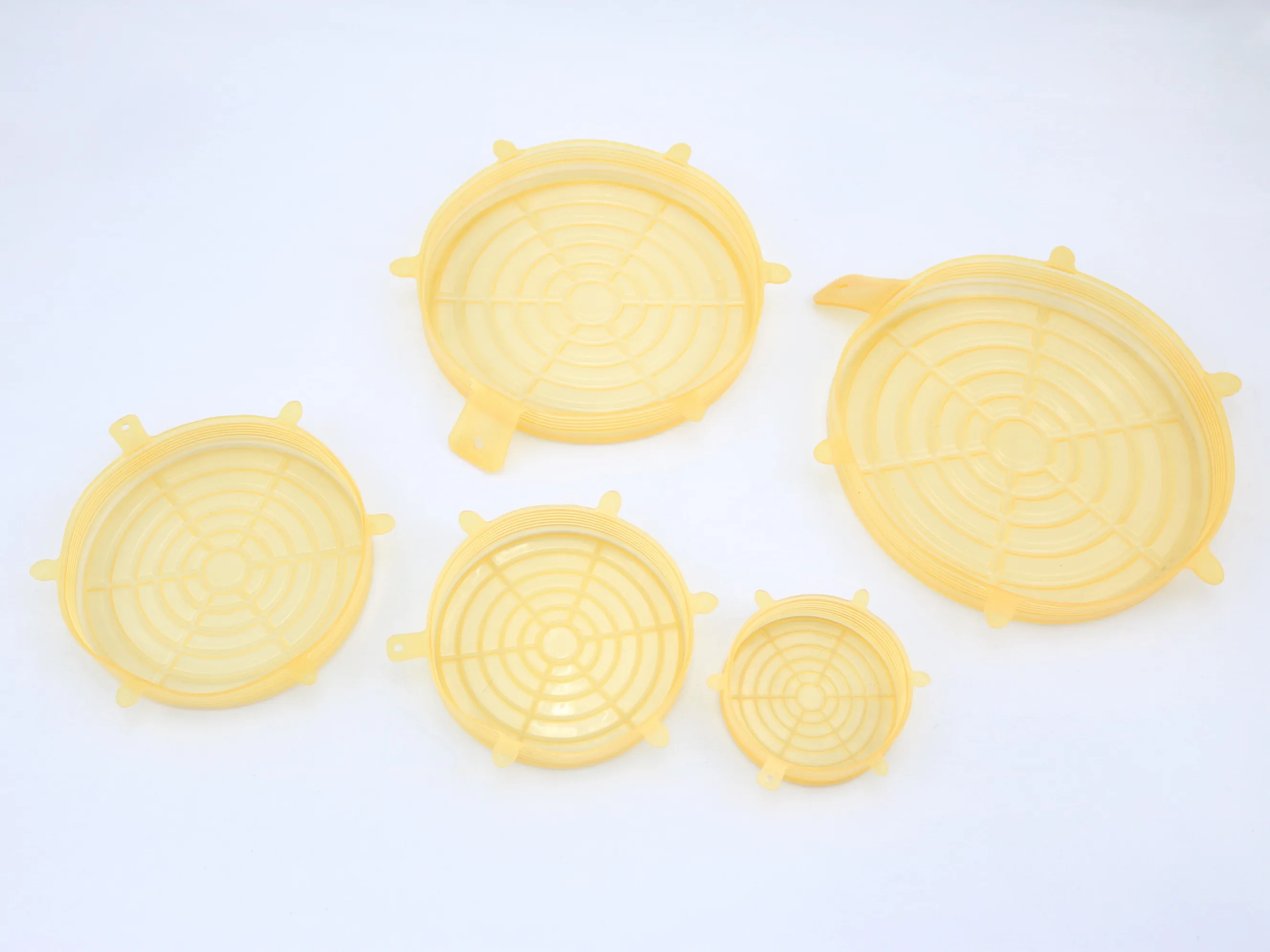 
5 pcs set High Quality eco food grade Stretch Silicone Lids Silicone Storage Container Lids reusable food wrap 