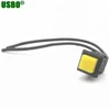 Yellow square button 3a 125v 2p auto momentary wired push button switch