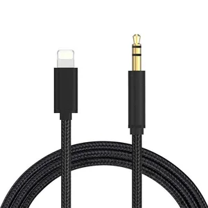 High Quality 1m 3.5mm Audio Cable for iPhone 7 8 X To Male Jack Audio AUX Adapter Cable