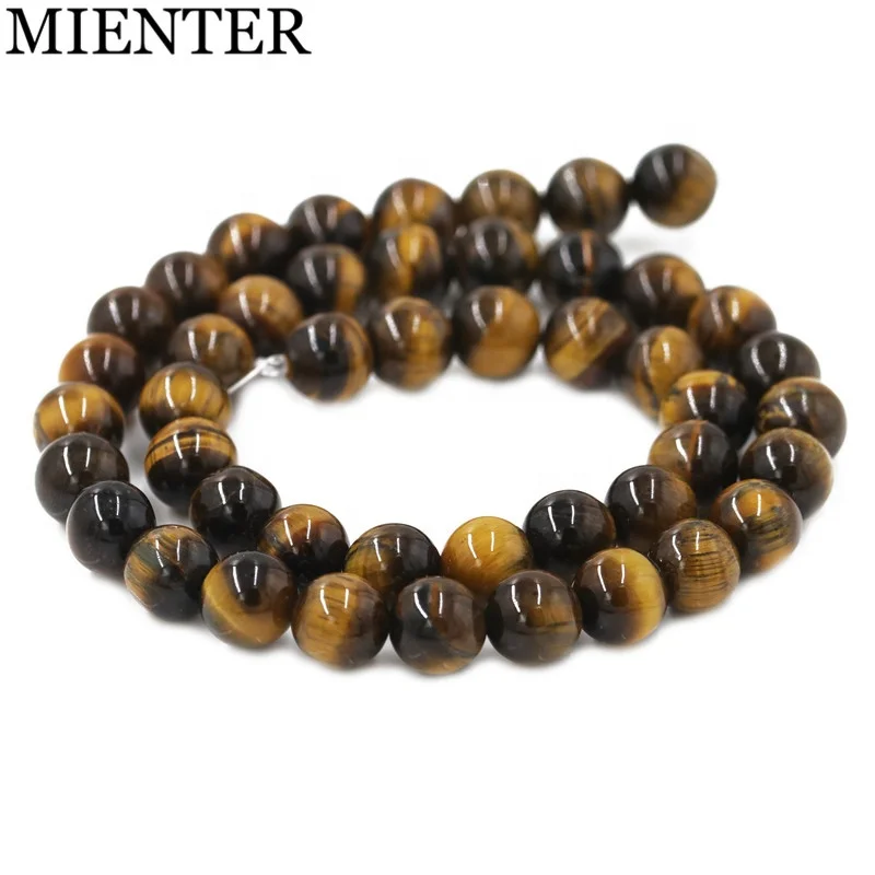 

Wholesale Factory Supply 8mm Gemstone Beads Yellow Tiger Eye Natural Stone Loose Beads, Picture