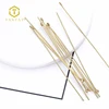 large stock Brass nickel-Free lead-Safe head pin Gold Colour metal brass flat head straight pins