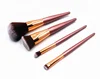 Fashion Different Colors Beauty Cosmetic Promotion Makeup Brush Set Professional 4 PCS Essential Brushes Kit
