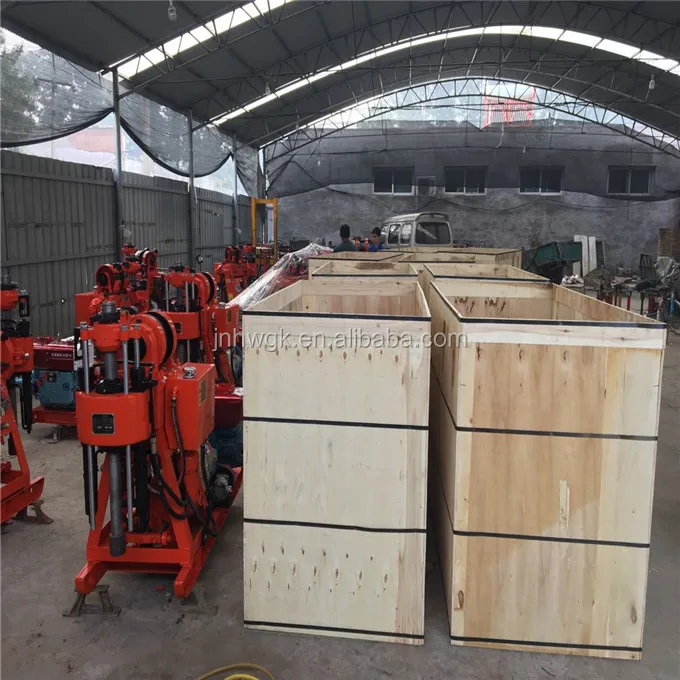 Full Hydraulic Trailer Mounted Rock Core Diesel Engine Drilling Rig