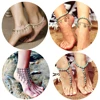 Dvacaman newest barefoot sandals fashion foot chain jewelry colorful anklet with toe ring in body jewelry foot 02
