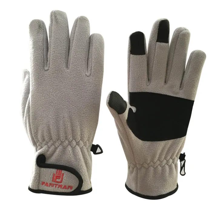 

Polar fleece warm outdoor sport windproof and waterproof winter touch screen gloves, Cutomized