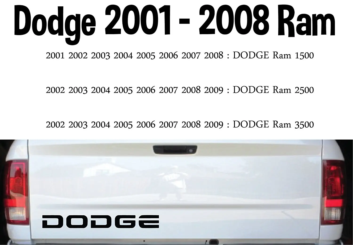 09 dodge ram 2500 tailgate
