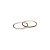 Stainless Steel Smooth Modern Band Ring For Wedding Gift Petite Simple Promise Stackable Ring