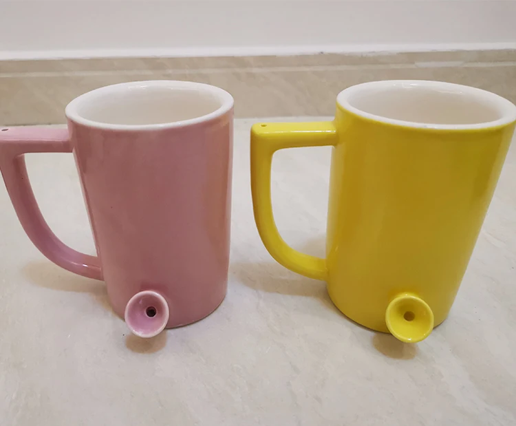Color is optional best design pipe ceramic cup, manufacturers direct sales