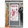 Halloween Custom Fun World Zombie Door Cover Help Me Restroom Door Cover Party Polyester Decorative Door Cover