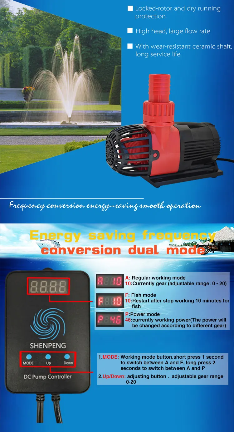 dc water pump aquarium dc aquarium pump shenpeng / Dongguan