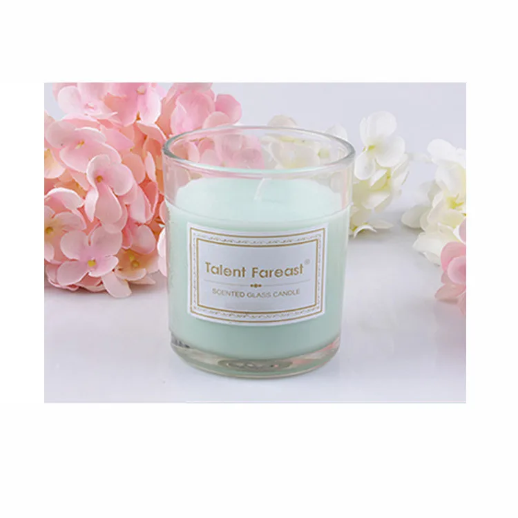 

matte black candle in glass jar with wooden lid for candle