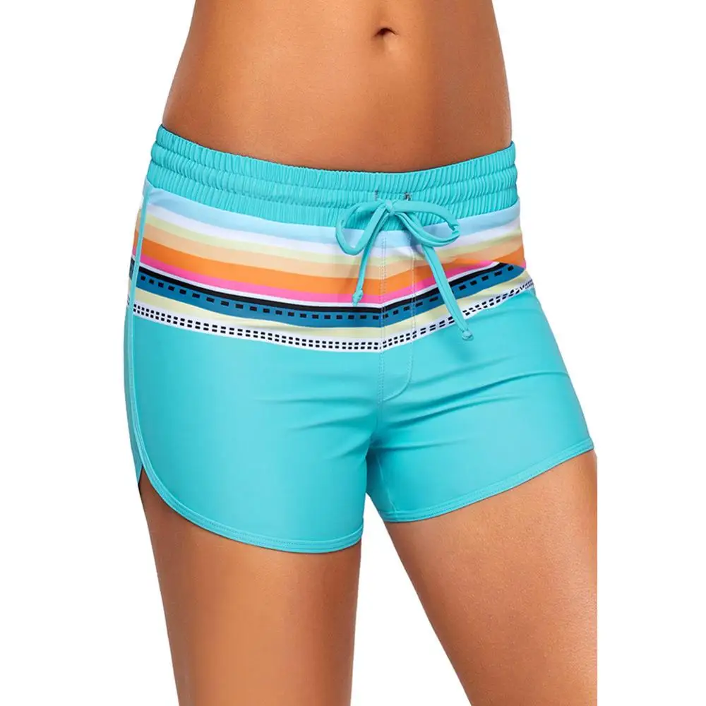 

fashion three colors women swimming board shorts bathing shorts, Multi