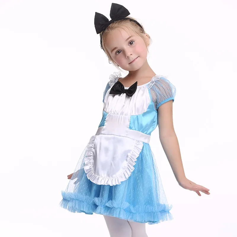 Kids Maid Costume Halloween Costume Cosplay Lovely Gothic Lolita ...