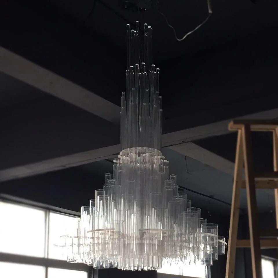 Indische mooie moderne opknoping hanglamp art deco glas polish ...
