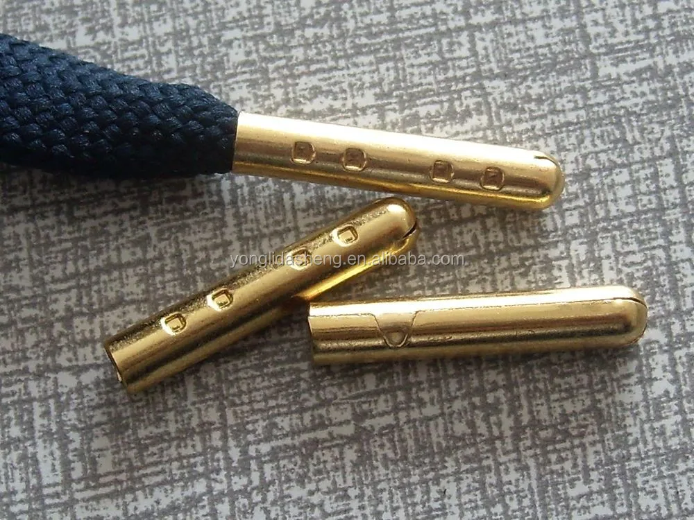 gold shoelace tips