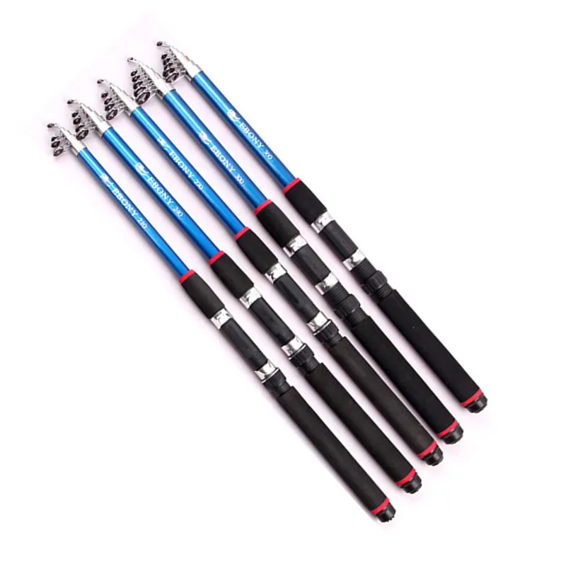 

2.1M 2.4M 2.7M 3.0M 3.6M Portable Telescopic Fishing Rod Glass Fiber Fishing Pole Travel Sea Fishing Spinning Rod, See pictures