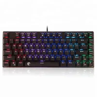 

E-element Z-88 RGB Backlit Mechanical Keyboard 81 Keys Replaceable Blue Switches Gaming Keyboard