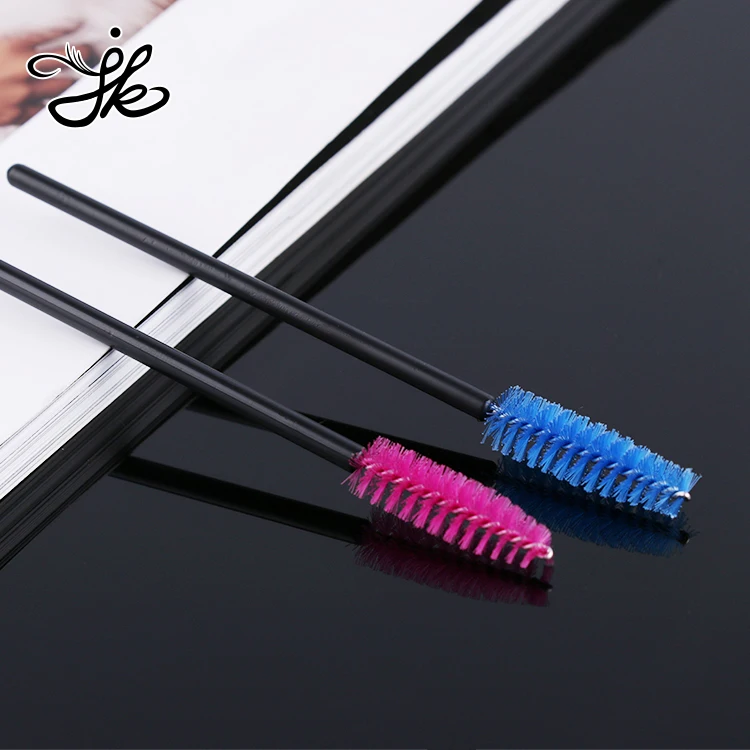 

New Brand Silicone Eyelash Mascara Wands Makeup Brush Set Makeup Brush Set, Pink;white;black;yellow;bule and grey