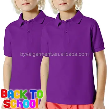 childrens purple polo shirts